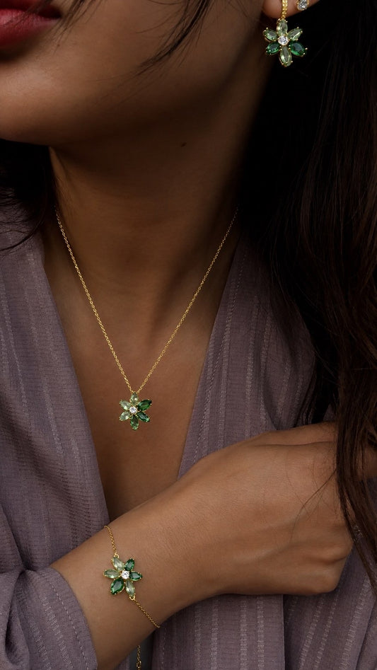 Parure complète - Vert