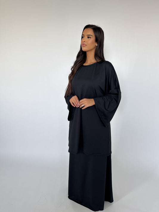 Modèle long jupe - Noir